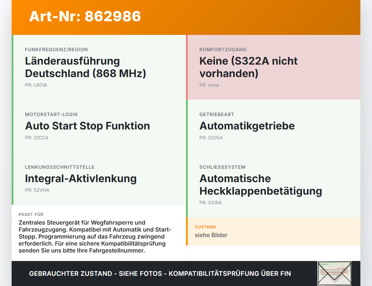BMW F10 528i 10-13 Steuergerät ECU Modul CAS4 CA Body Control SG BMW F10 528i 10-13 07.10.2011 6809374 61356809374... Vorschau 3