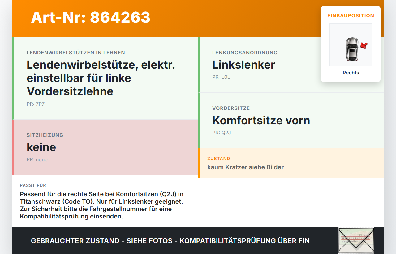 VW Passat 3G B8 14-19 Blende Seitenblende Abdeckung Rechts VW Passat 3G B8 14-19 07.11.2017 3G0881318 gebraucht Vorschau 3