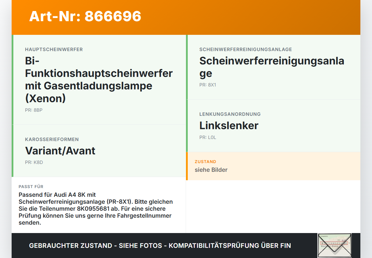 Audi A4 8K B8 QU 11-15 Waschwasserpumpe Waschpumpe für Scheinwerfer Audi A4 8K B8 QU 11-15 10.04.2015 8K0955681... Vorschau 3