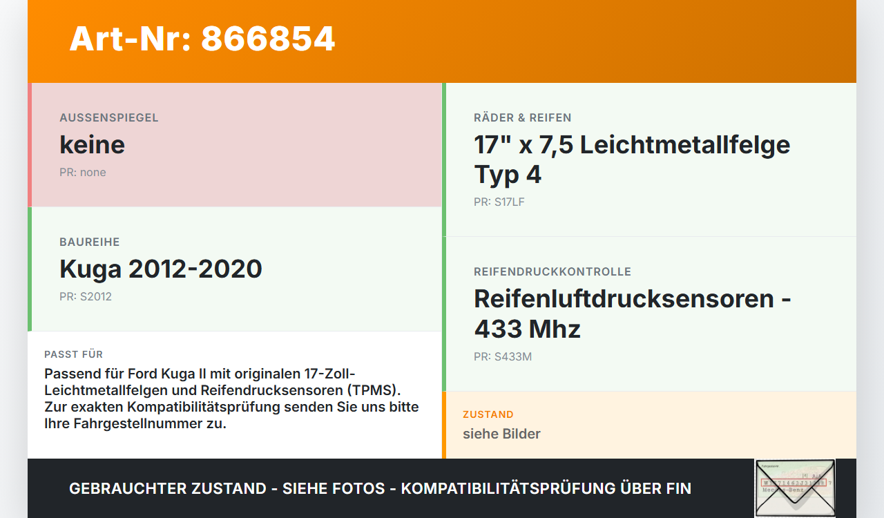 Ford Kuga II 13-16 Satz Radmuttern Muttern Radbolzen Ford Kuga II 13-16 12.08.2016 gebraucht Vorschau 3