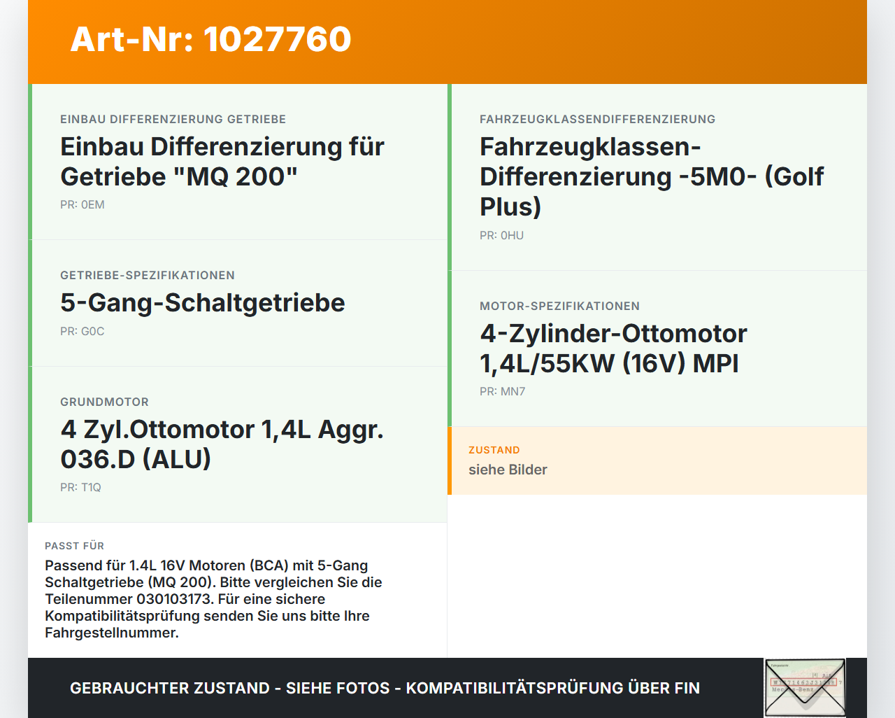 VW Golf V 5 Plus 5M 04-08 Dichtflansch Kurbelwelle Sensor Impulsgeber VW Golf V 5 Plus 5M 04-08 14.09.2005... Vorschau 3
