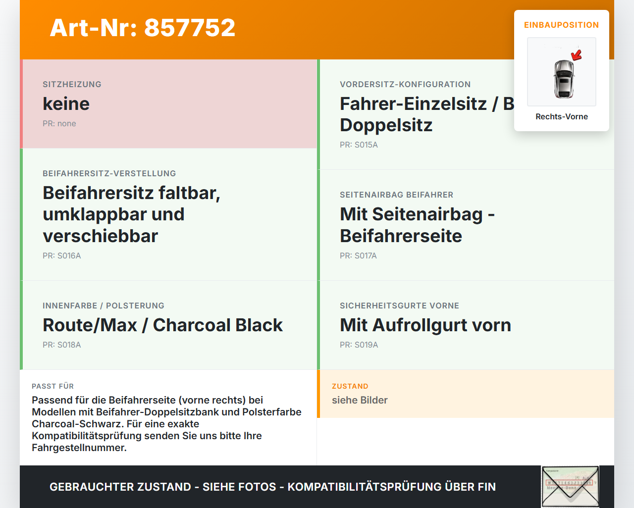 Ford Connect V408 13-18 Gurtschloss Rechts Vorne Ford Connect V408 13-18 21.05.2014 DT11-V61208-AB DT11-V61208-AA... Vorschau 3
