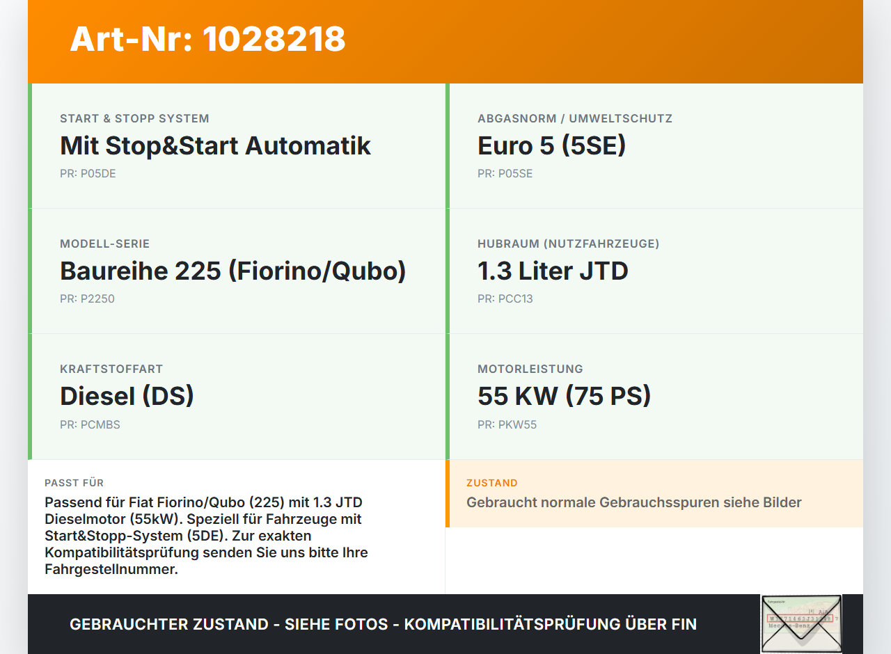 Fiat Qubo Fiorino 225 08-16 JTD 1,3 55KW Rücklauf Leitung Kraftstoffleitung Rücklaufleitung Fiat Qubo Fiorino 225... Vorschau 3