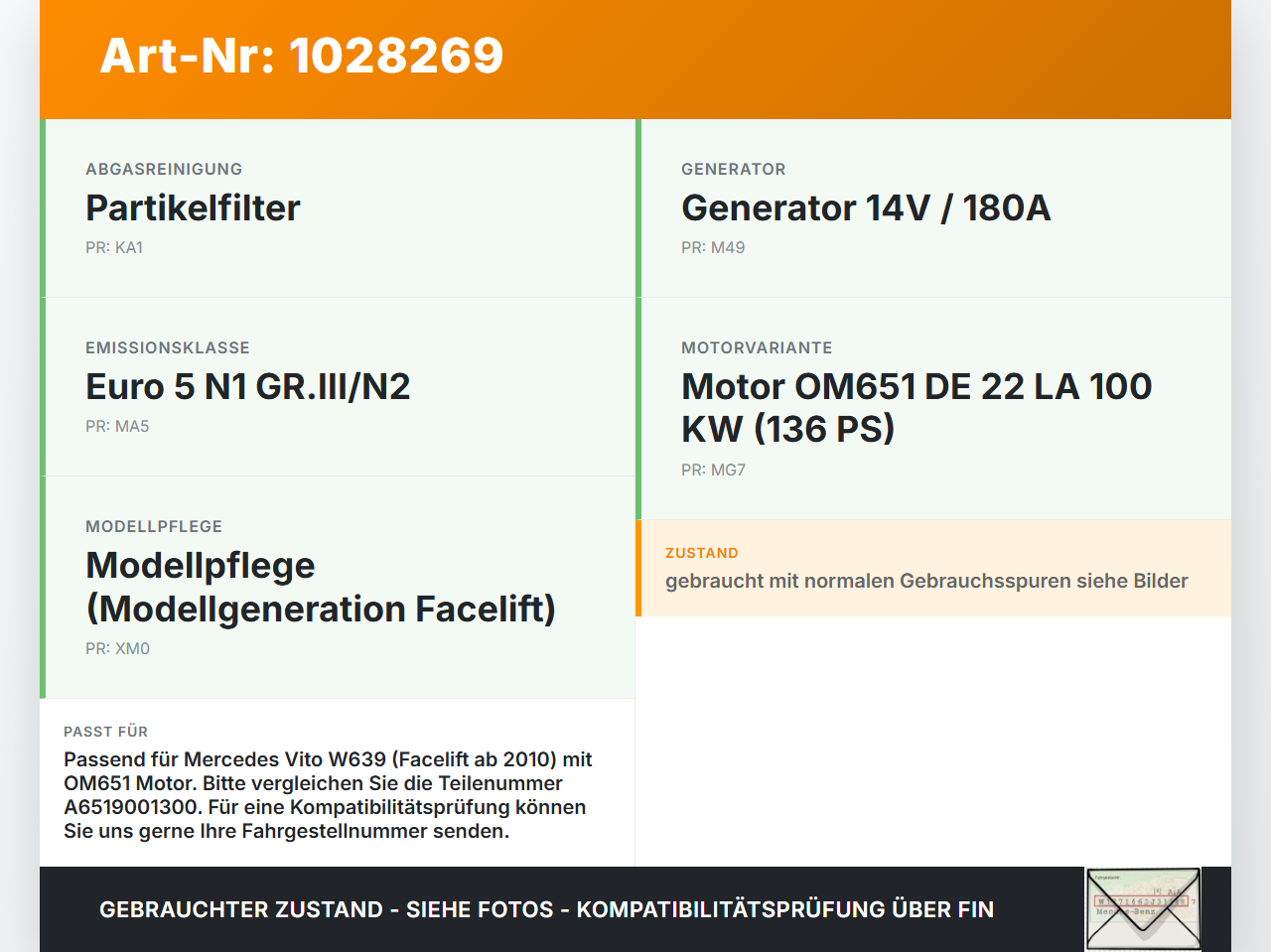Mercedes Vito W639 10-14 CDI 2,2 100KW Relais Vorglührelais Glühanlage Glühzeit Steuergerät Mercedes Vito W639... Vorschau 3
