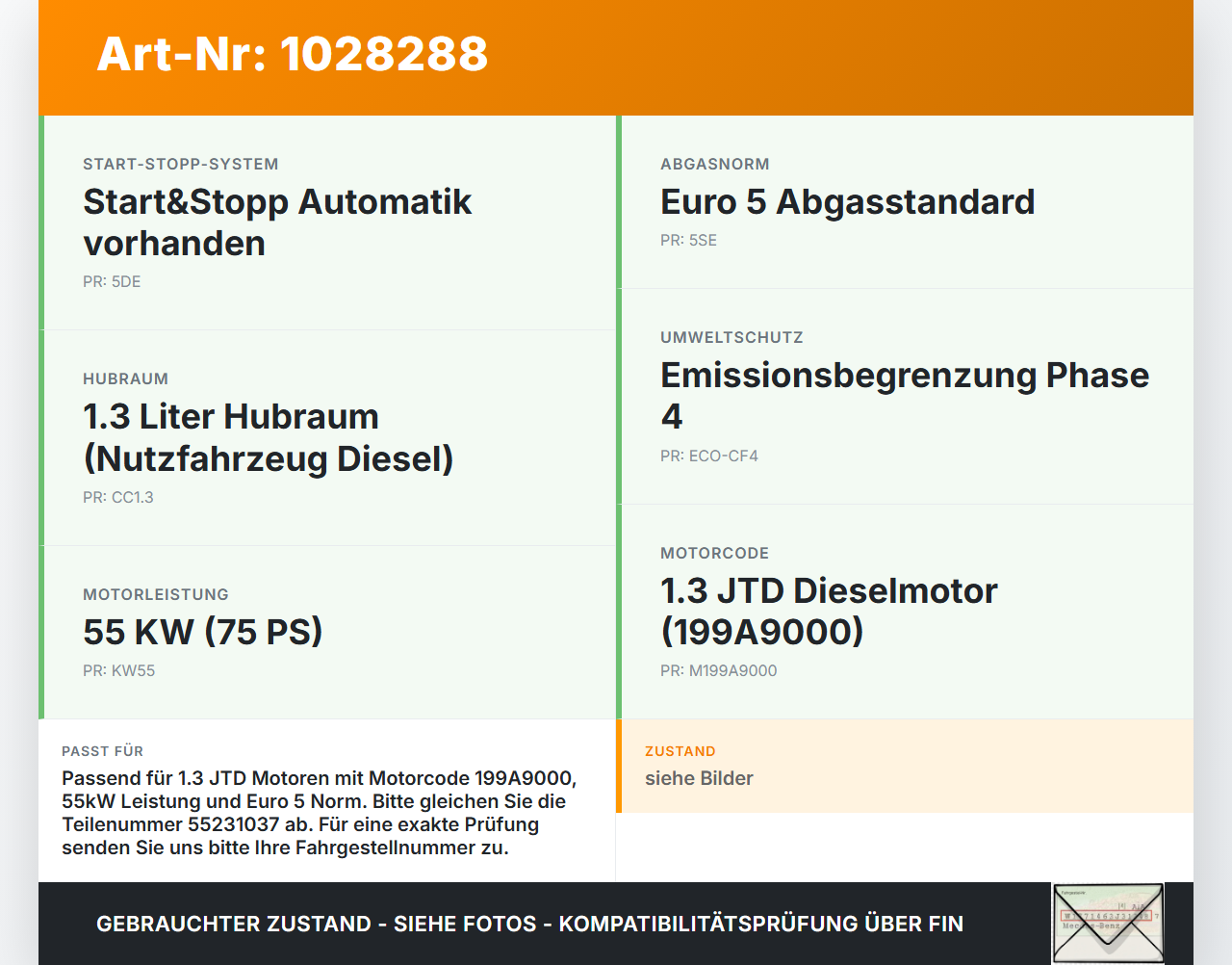 Fiat Qubo Fiorino 225 08-16 JTD 1,3 55KW 199A9000 Turbolader Turbo Abgasturbolader Fiat Qubo Fiorino 225 08-16... Vorschau 3