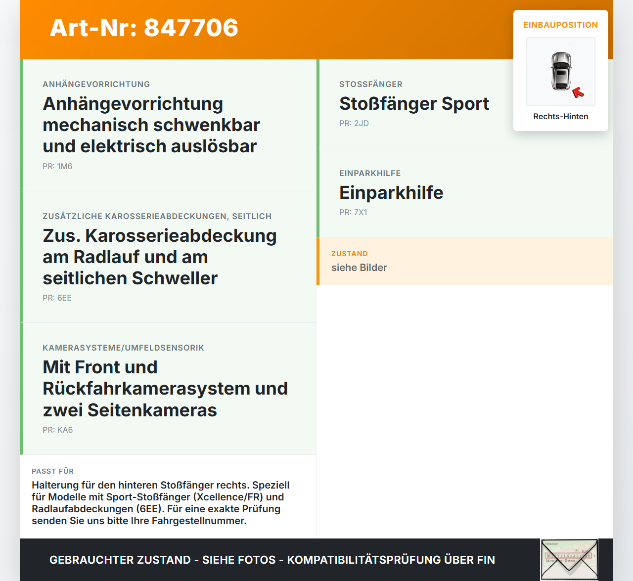 Seat Ateca KH7 16-20 Halter Träger Aufnahme Führung für Stoßstange Rechts Hinten Seat Ateca KH7 16-20 27.06.2017... Vorschau 3