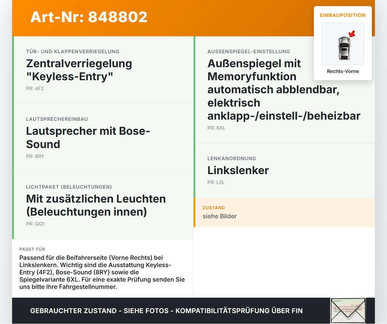 Audi Q7 4L 09-12 Kabelbaum für Tür und Fensterheber Rechts Vorne Audi Q7 4L 09-12 15.09.2011 4L0971030BS... Vorschau 3