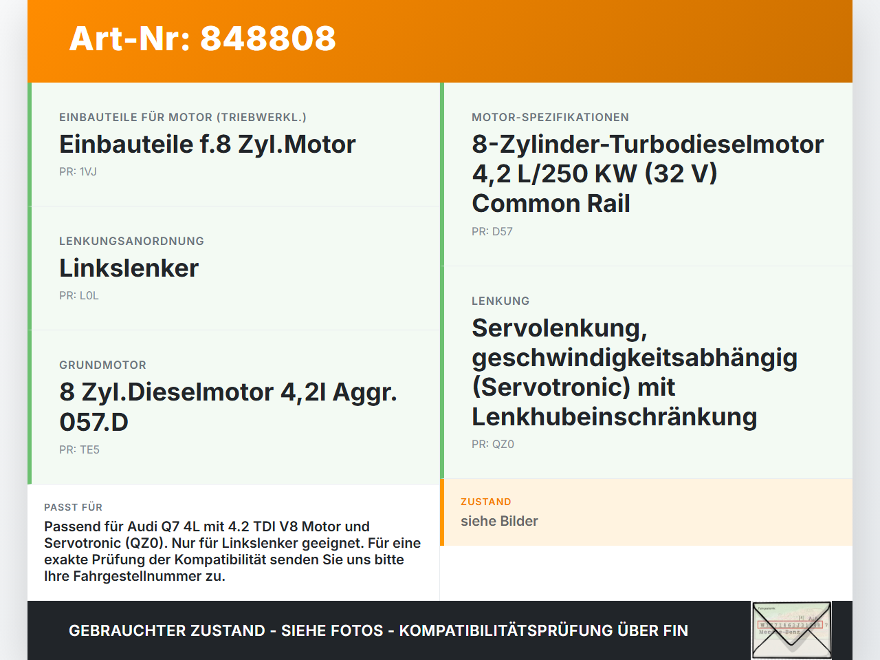 Audi Q7 4L 09-12 Servo Behälter Servobehälter Servoleitung Audi Q7 4L 09-12 15.09.2011 7L6422371E gebraucht Vorschau 3