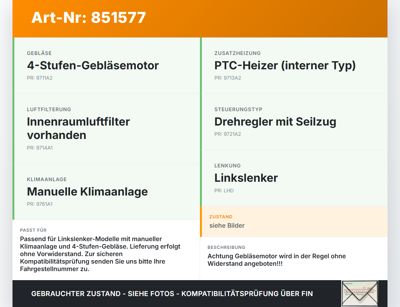 KIA Ceed 07-12 Gebläsemotor Lüftermotor Heizungsgebläse KIA Ceed 07-12 14.12.2007 gebraucht Vorschau 3