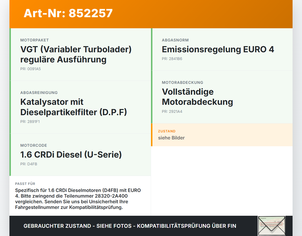 KIA Ceed 07-12 Relais Stellmotor Ansaugbrücke KIA Ceed 07-12 14.12.2007 283202A400 28320-2A400 gebraucht Vorschau 3
