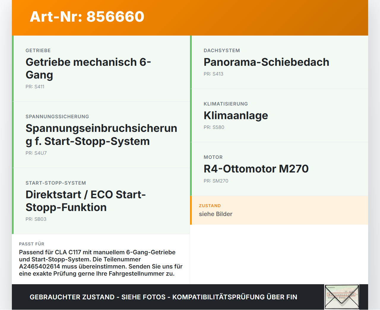 Mercedes CLA 180 C117 13-19 1,6 90KW Sicherungskasten Zentralelektrik Mercedes CLA 180 C117 13-19 15.12.2016... Vorschau 3