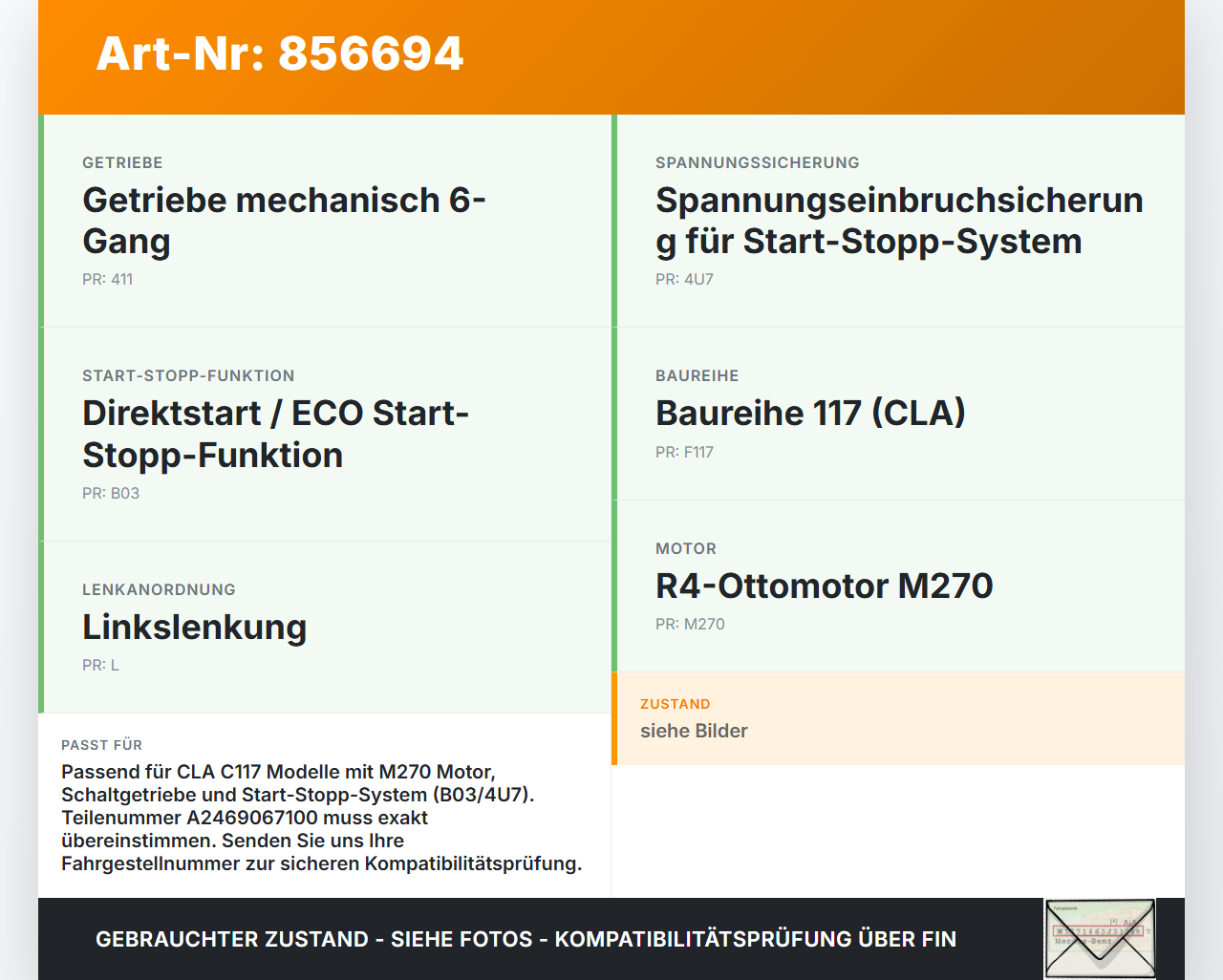 Mercedes CLA 180 C117 13-19 1,6 90KW Sicherungskasten Zentralelektrik Mercedes CLA 180 C117 13-19 15.12.2016... Vorschau 3