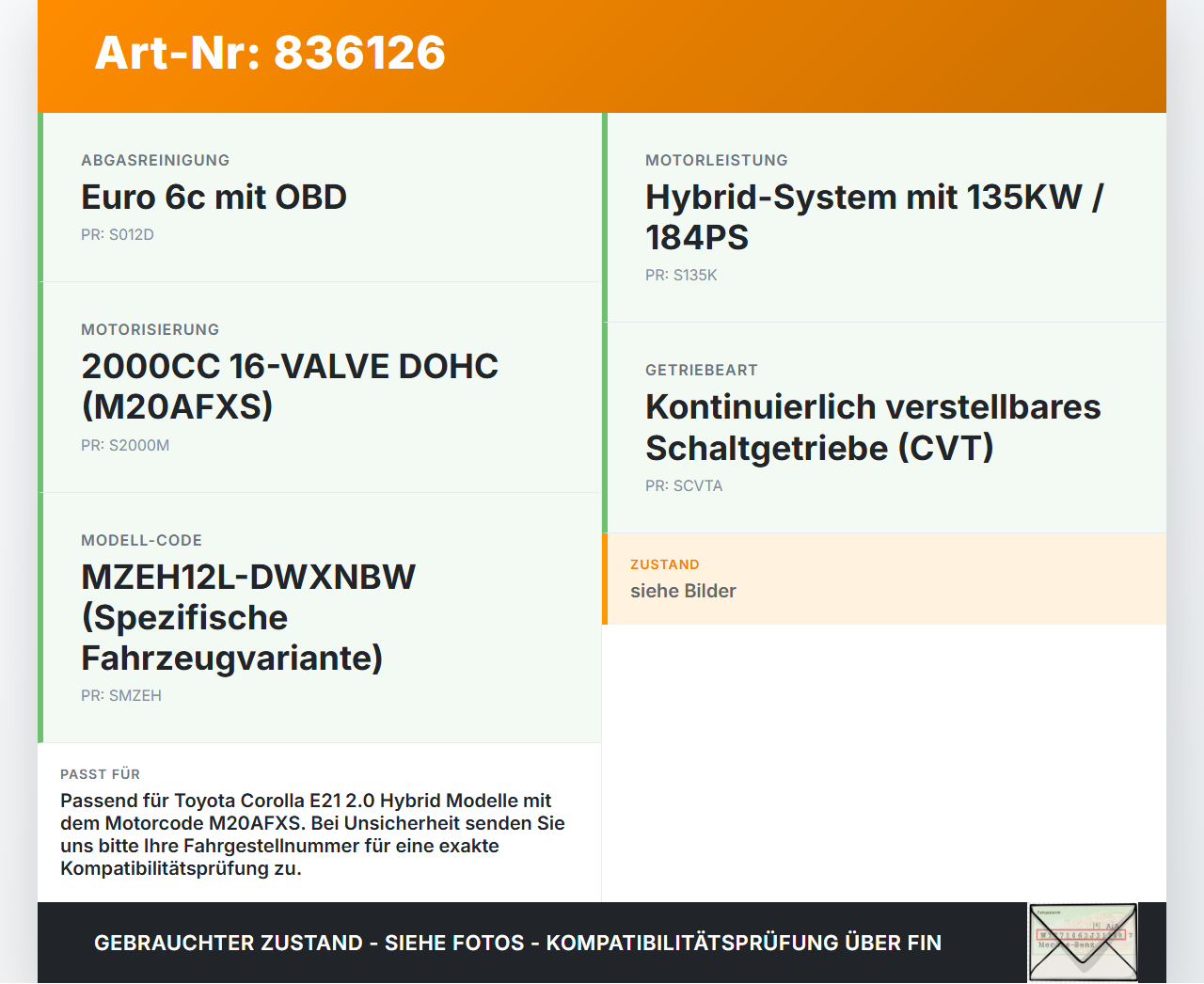 Toyota Corolla E21 19-23 Hybrid 2,0 Hybrid 135KW Magnetventil Öldruckregler für Nockenwellenverstellung Toyota... Vorschau 3