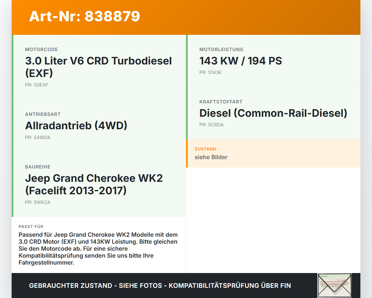 Jeep Grand Cherokee WK2 13-17 CRD 3,0 143KW EXF Ölfiltergehäuse Gehäuse Halter für Ölfilter Jeep Grand Cherokee WK2... Vorschau 3