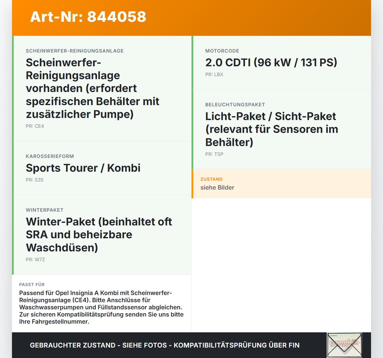 Opel Insignia A G09 08-13 CDTI 2,0 96KW Waschwasserbehälter Wasserbehälter Wischwasserbehälter Opel Insignia A G09... Vorschau 3
