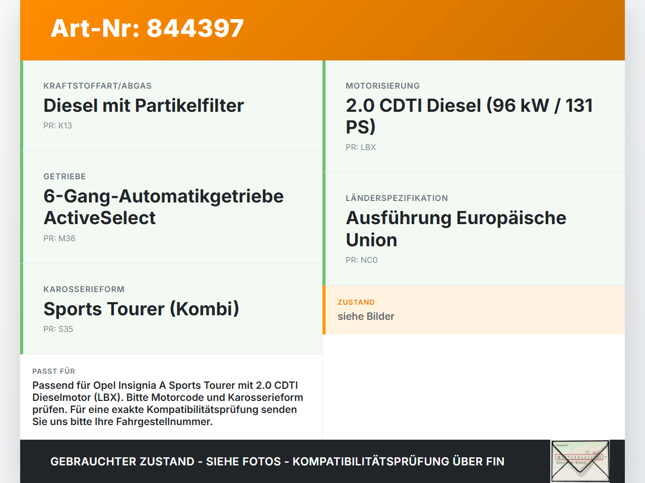 Opel Insignia A G09 08-13 CDTI 2,0 96KW Kraftstoffpumpe Kraftstoff Förderpumpe Tankgeber Opel Insignia A G09 08-13... Vorschau 3