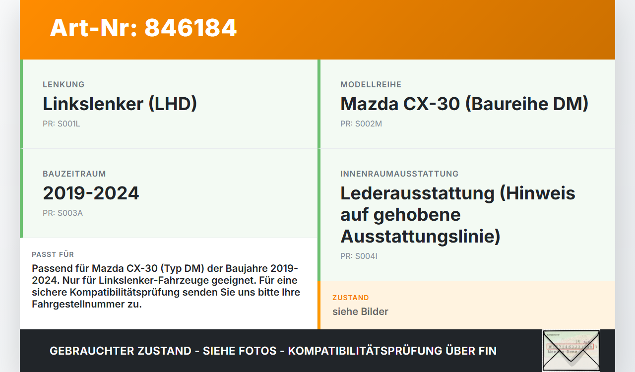 Mazda CX-30 19-24 Hebel Entriegelung für Motorhaube Mazda CX-30 19-24 18.05.2020 gebraucht Vorschau 3