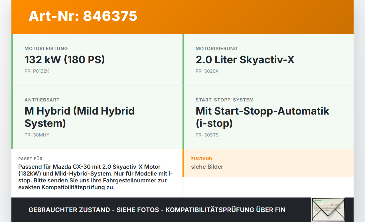 Mazda CX-30 19-24 Hybrid 2,0 132KW Spannelement Spannrolle für Keilriemen Mazda CX-30 19-24 18.05.2020... Vorschau 3