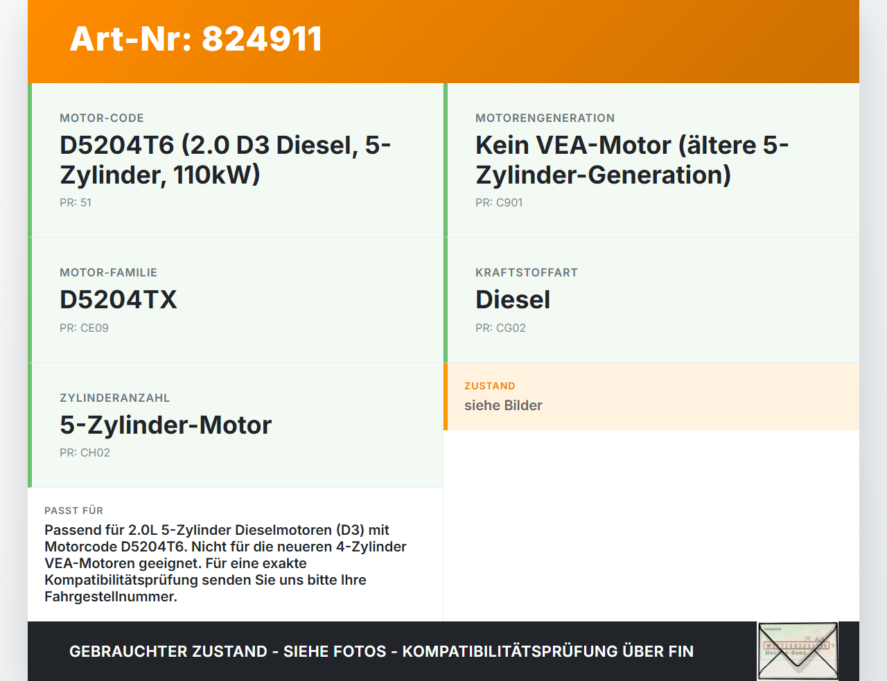Volvo V40 II 12-16 D3 2,0 110KW Hochdruck Leitung Kraftstoffleitung Volvo V40 II 12-16 26.08.2013 gebraucht Vorschau 3