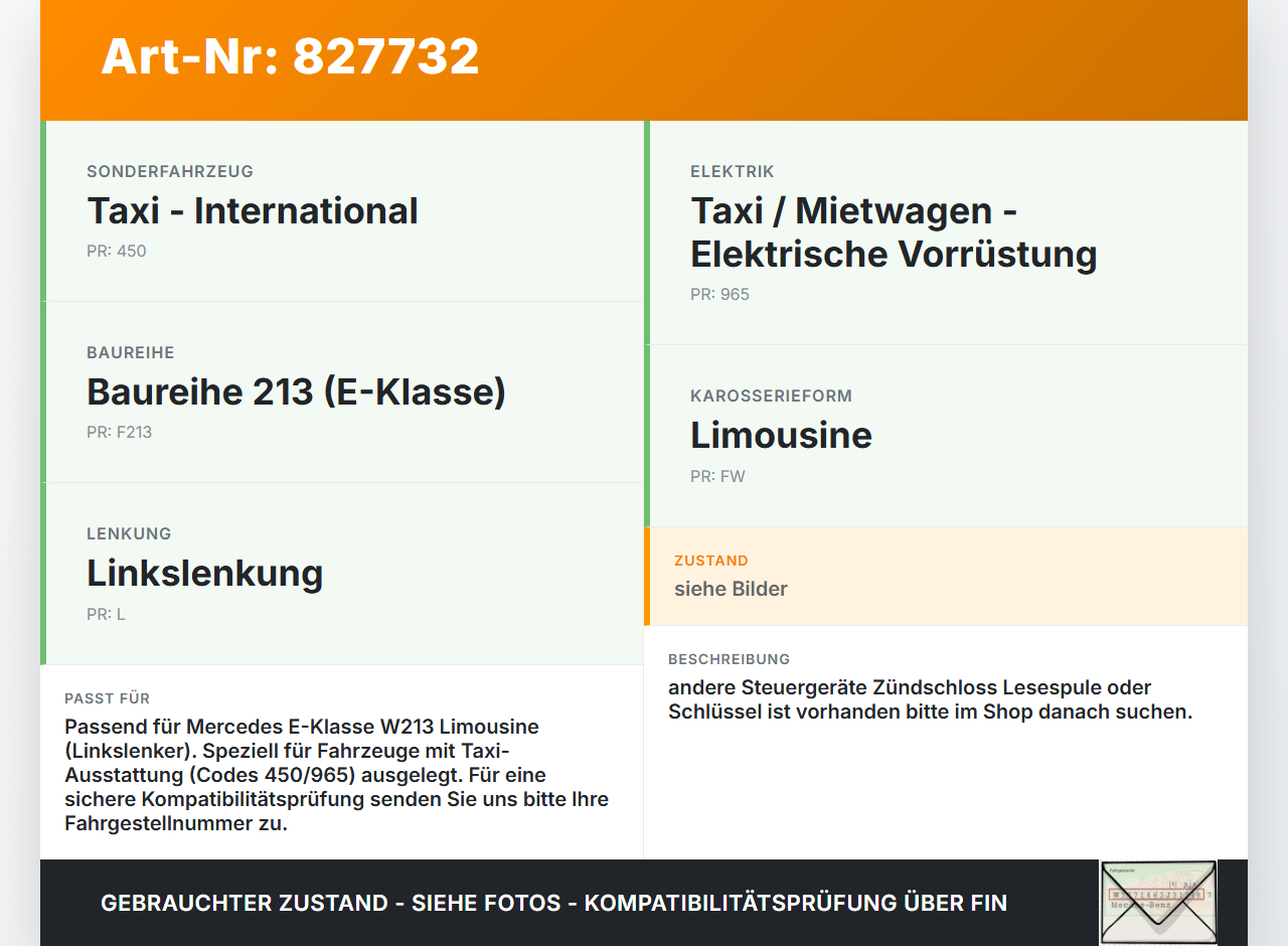 Mercedes W213 16-20 SG Steuergerät für ZV Zentralverriegelung Mercedes W213 16-20 21.09.2020 A1679003711 1679003711... Vorschau 3