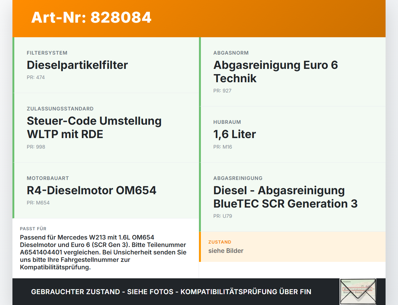 Mercedes W213 16-20 E200 d 1,6 118KW 654916 Abgasrückführventil EGR AGR Ventil Mercedes W213 16-20 21.09.2020... Vorschau 3