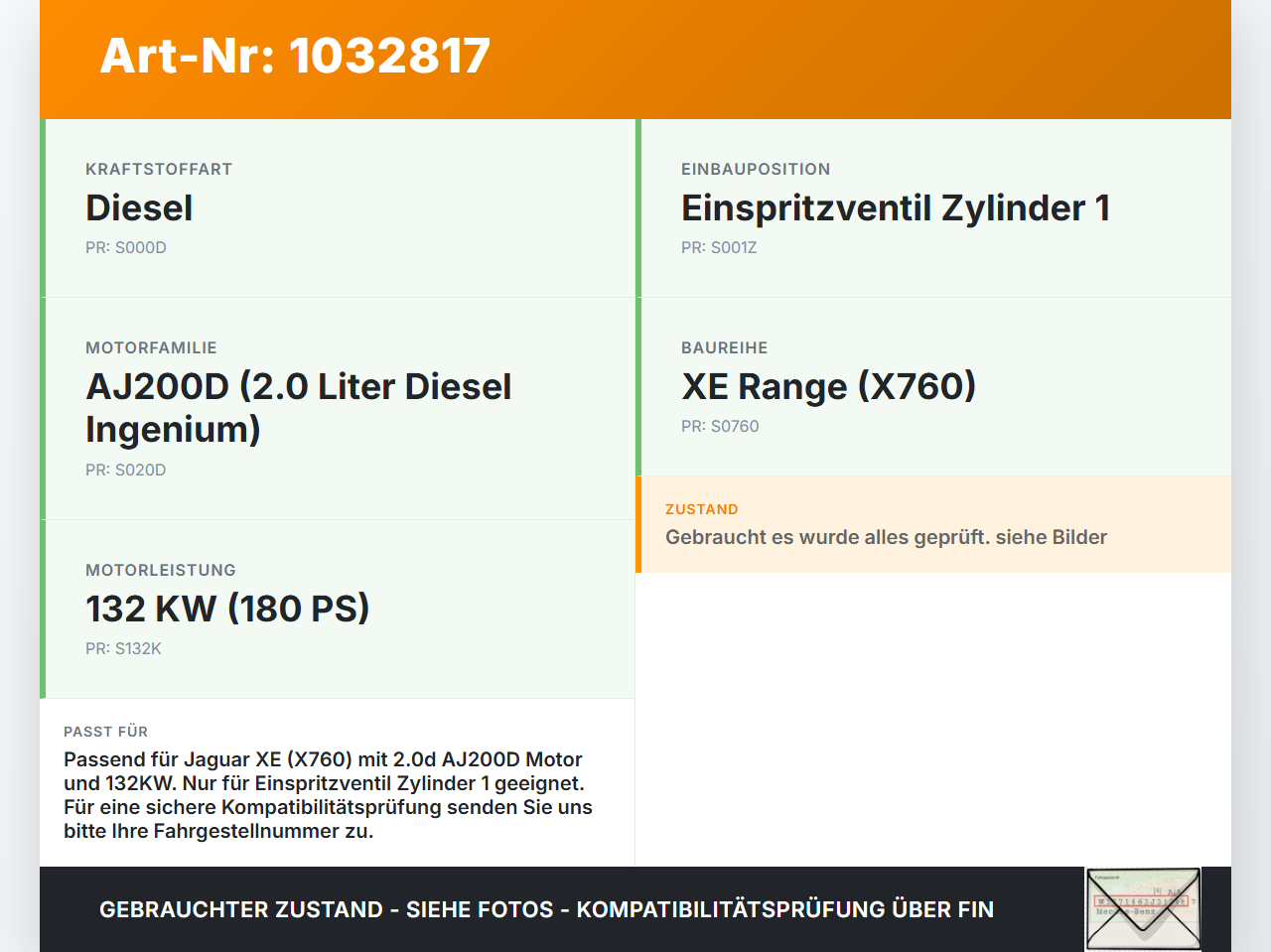 Jaguar XE X760 15-19 2,0d 132KW Hochdruck Leitung Kraftstoffleitung Jaguar XE X760 15-19 26.08.2018 JDE36502 gebraucht Vorschau 3