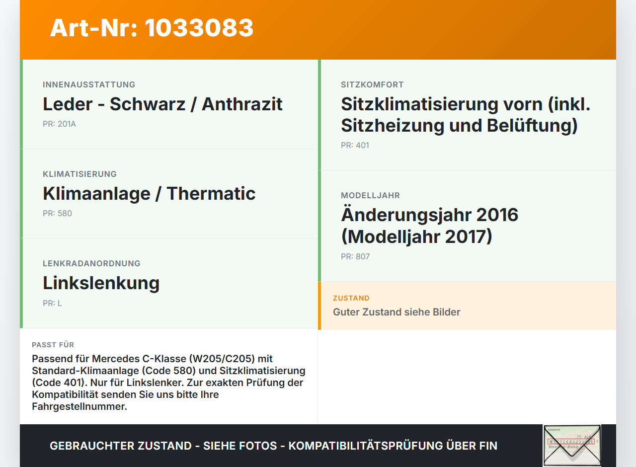Mercedes C205 C400 15-18 Klimabedienteil Bedienteil Heizung Schalterleiste Mercedes C205 C400 15-18 04.05.2017... Vorschau 3