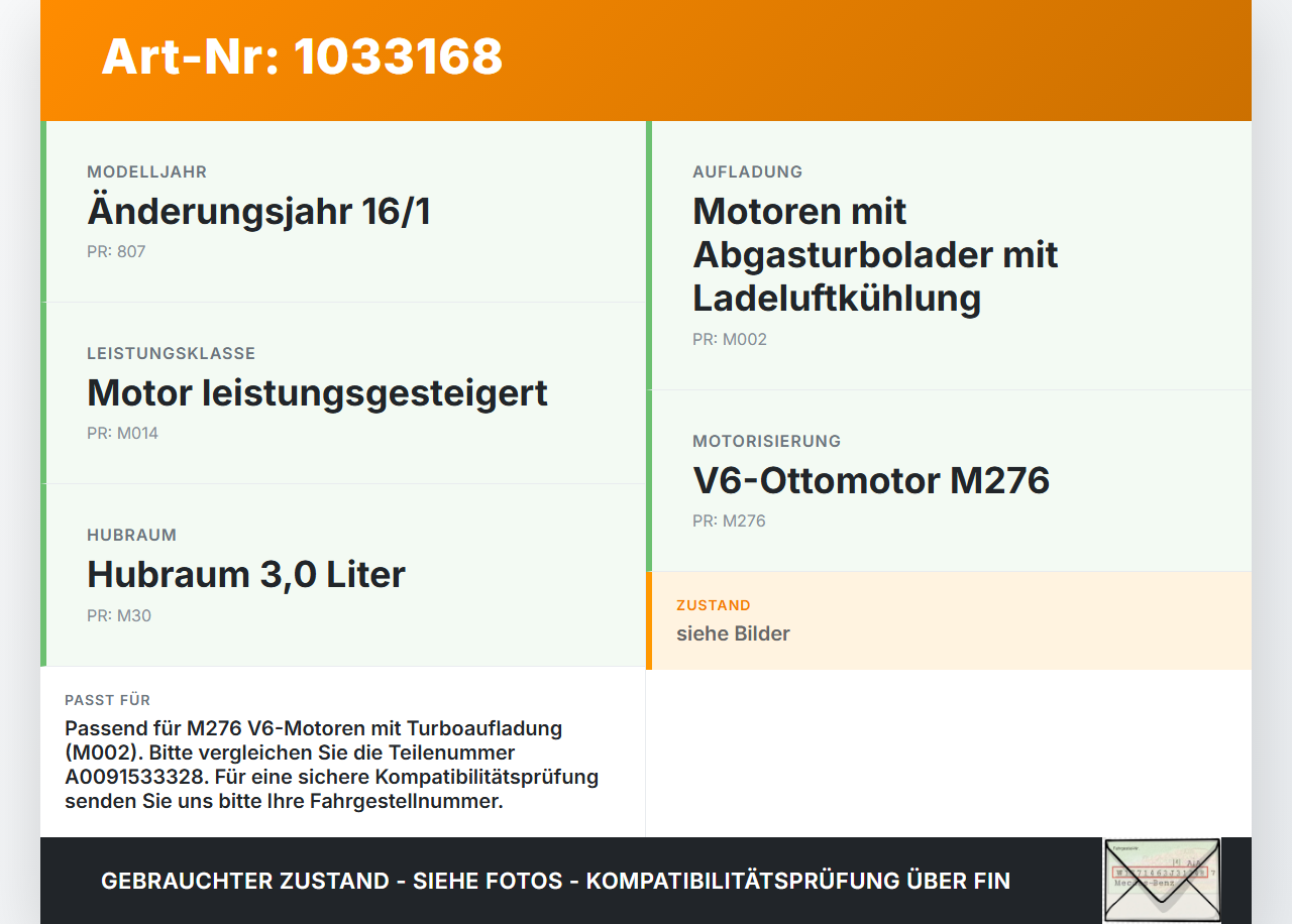 Mercedes C205 C400 15-18 3,0 245KW Luftdruck MAP Sensor Mercedes C205 C400 15-18 04.05.2017 0261230351 A0091533328... Vorschau 3