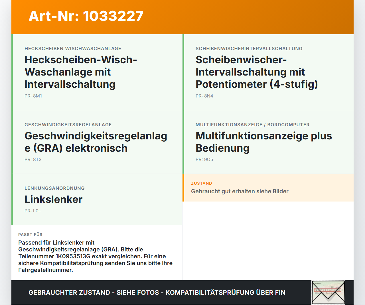 VW Golf Plus 5M 08-14 Lenkstockschalter Blinkerschalter Blinker VW Golf Plus 5M 08-14 24.07.2009 1K0953513G... Vorschau 3