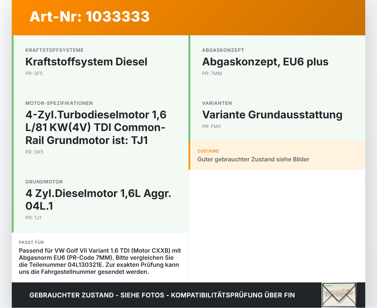 VW Golf VII 7 Variant 13-17 TDI 1,6 81KW Hochdruck Leitung Kraftstoffleitung VW Golf VII 7 Variant 13-17 09.05.2016... Vorschau 3