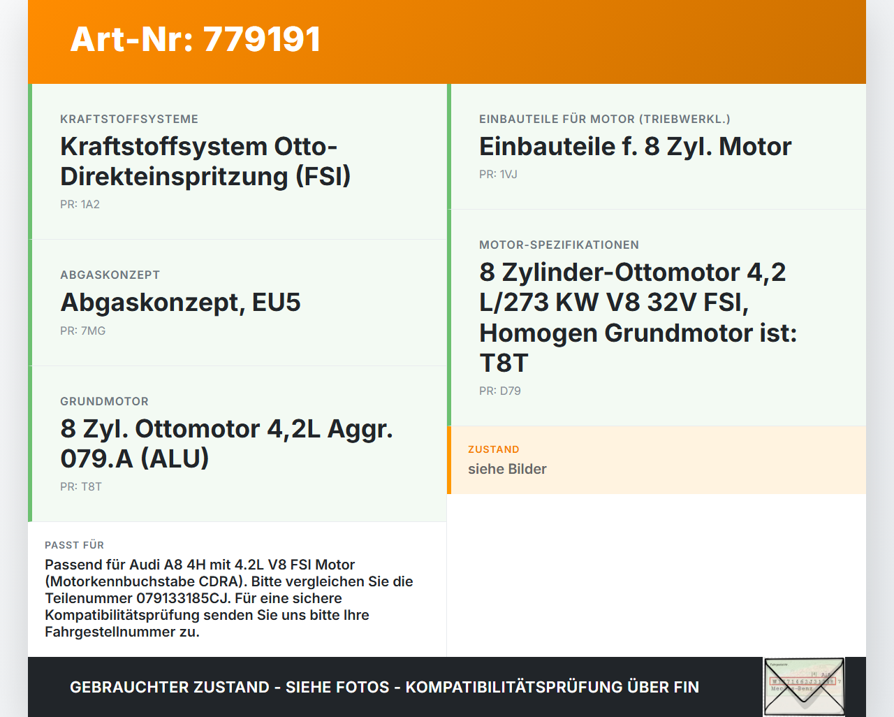 Audi A8 4H 09-13 FSI 4,2 273KW CDRA Ansaugbrücke Ansaugkrümmer Audi A8 4H 09-13 15.06.12 LM16972 079133185CJ gebraucht Vorschau 3