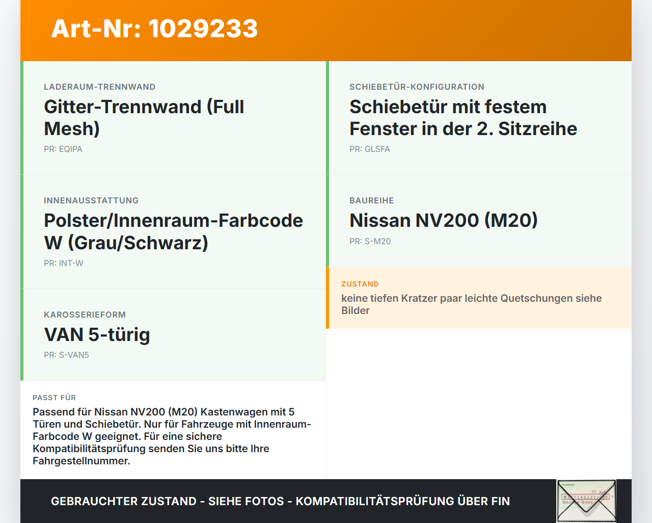 Nissan NV200 09-21 Kasten Laderaumkante Ladekante Verkleidung für Schiebetür Nissan NV200 09-21 01.08.2010 gebraucht Vorschau 3