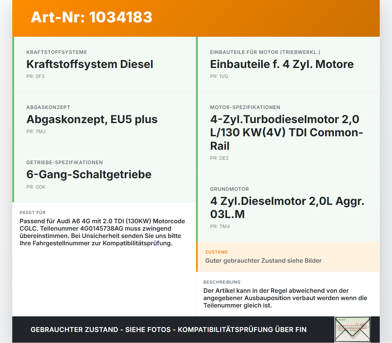 Audi A6 4G 11-14 TDI 2,0 130KW Ansaugrohr Ladeluftschlauch Luftschlauch Audi A6 4G 11-14 02.07.2013 4G0145738AG... Vorschau 3