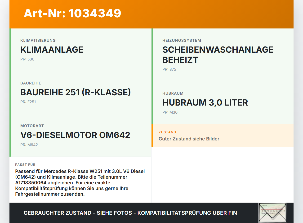 Mercedes W251 R350 10-13  CDI 3,0 195KW Zusatzwasserpumpe Umwälzpumpe Heizung Elektrisch Mercedes W251 R350 10-13... Vorschau 3