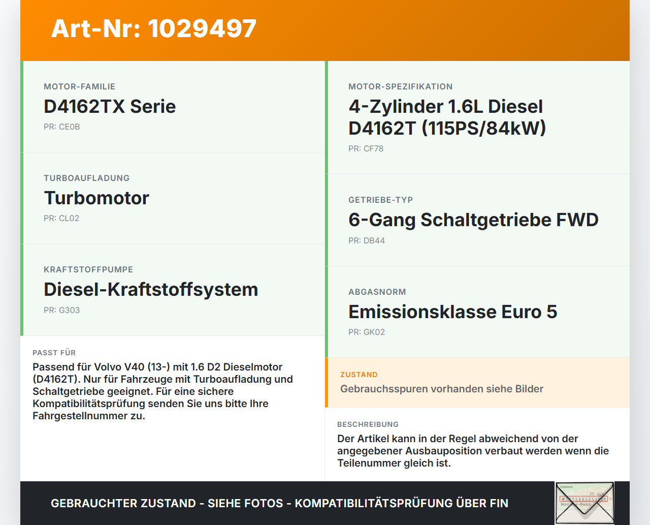 Volvo V40 525 12-16 D2 1,6 84KW Ansaugrohr Ladeluftrohr Metall Rohr Leitung Volvo V40 525 12-16 01.01.2013 gebraucht Vorschau 3