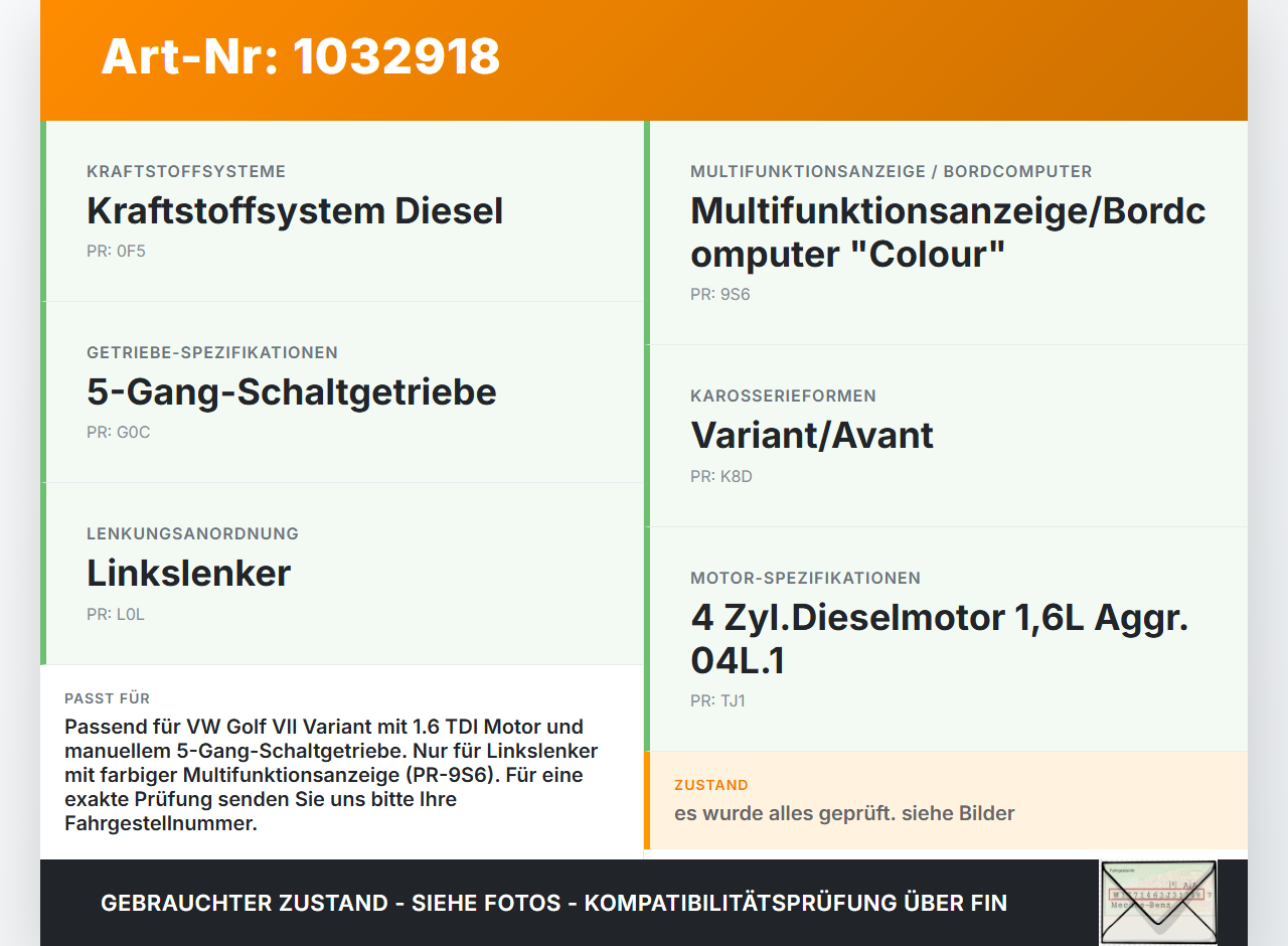 VW Golf VII 7 Variant 13-17 TDI 1,6 81KW Kombiinstrument Tacho VW Golf VII 7 Variant 13-17 09.05.2016 5G1920751A... Vorschau 3