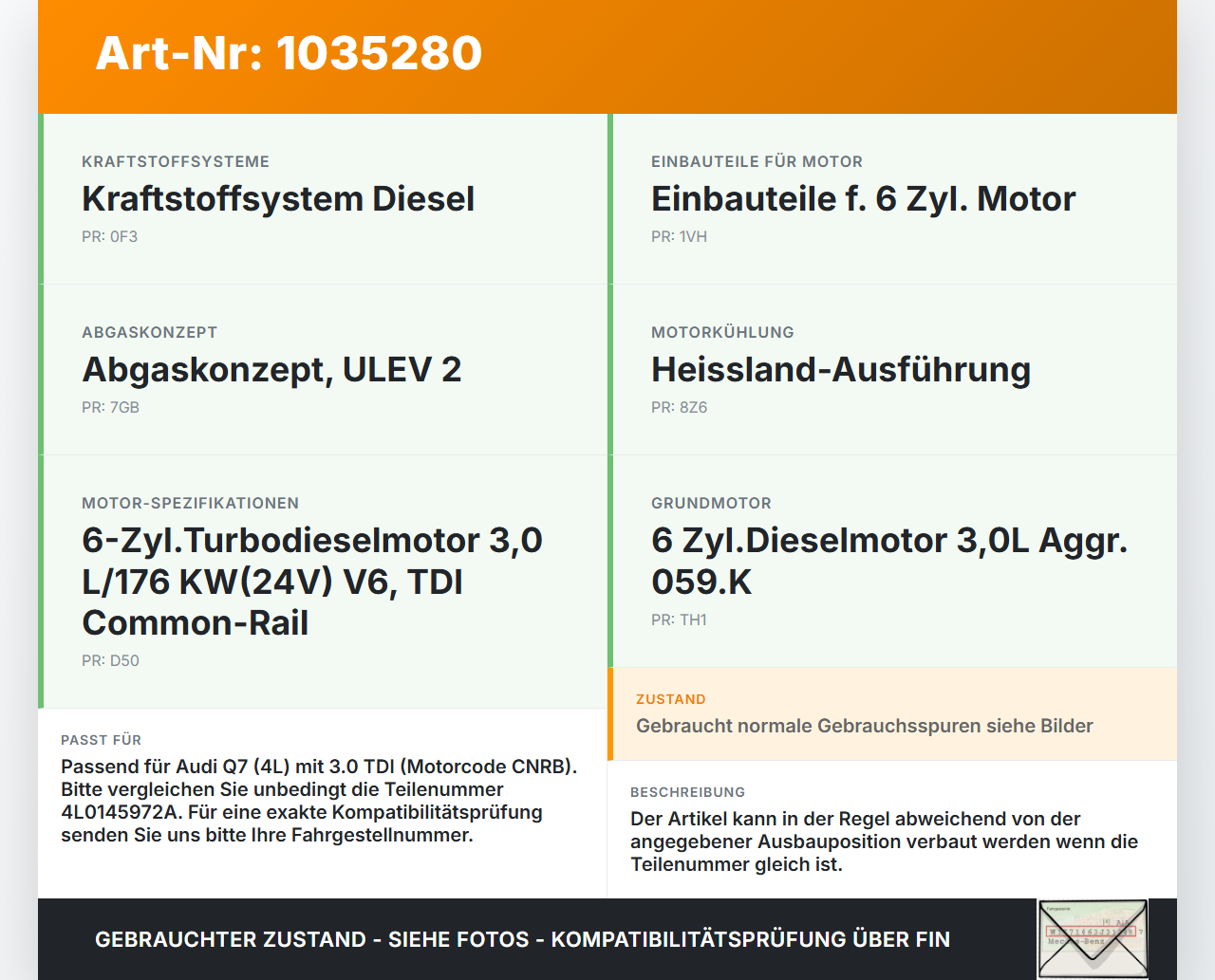 Audi Q7 4L 09-15 TDI 3,0 176KW Ansaugrohr Ladeluftschlauch Luftschlauch Pos.3 Audi Q7 4L 09-15 22.10.2012... Vorschau 3