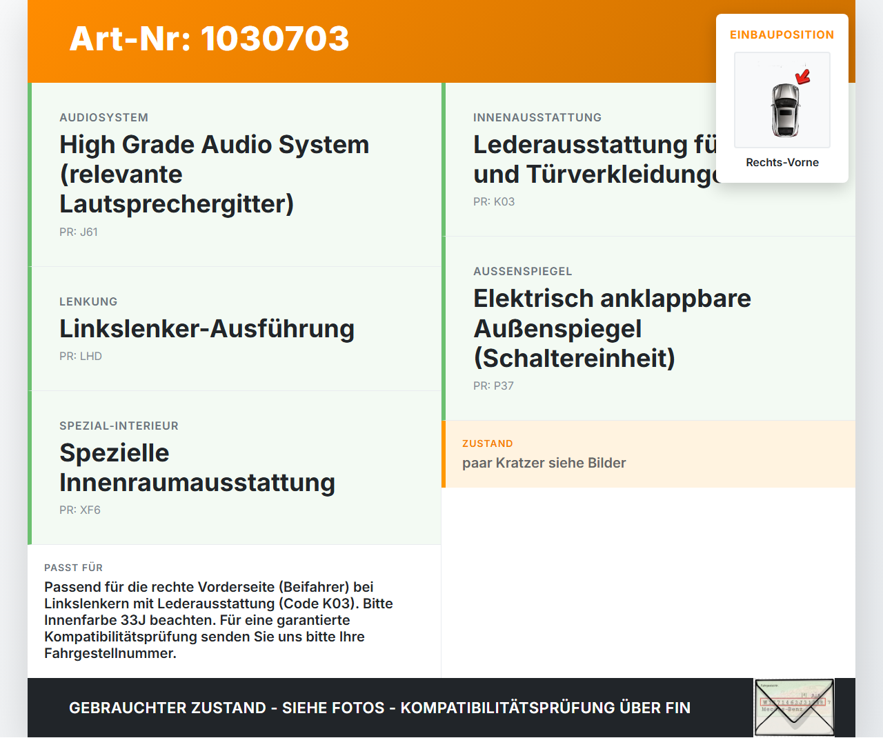 Mitsubishi ASX GAW 16-19 Türverkleidung Türpappe Rechts Vorne Mitsubishi ASX GAW 16-19 15.09.2017 7221C051XA gebraucht Vorschau 3