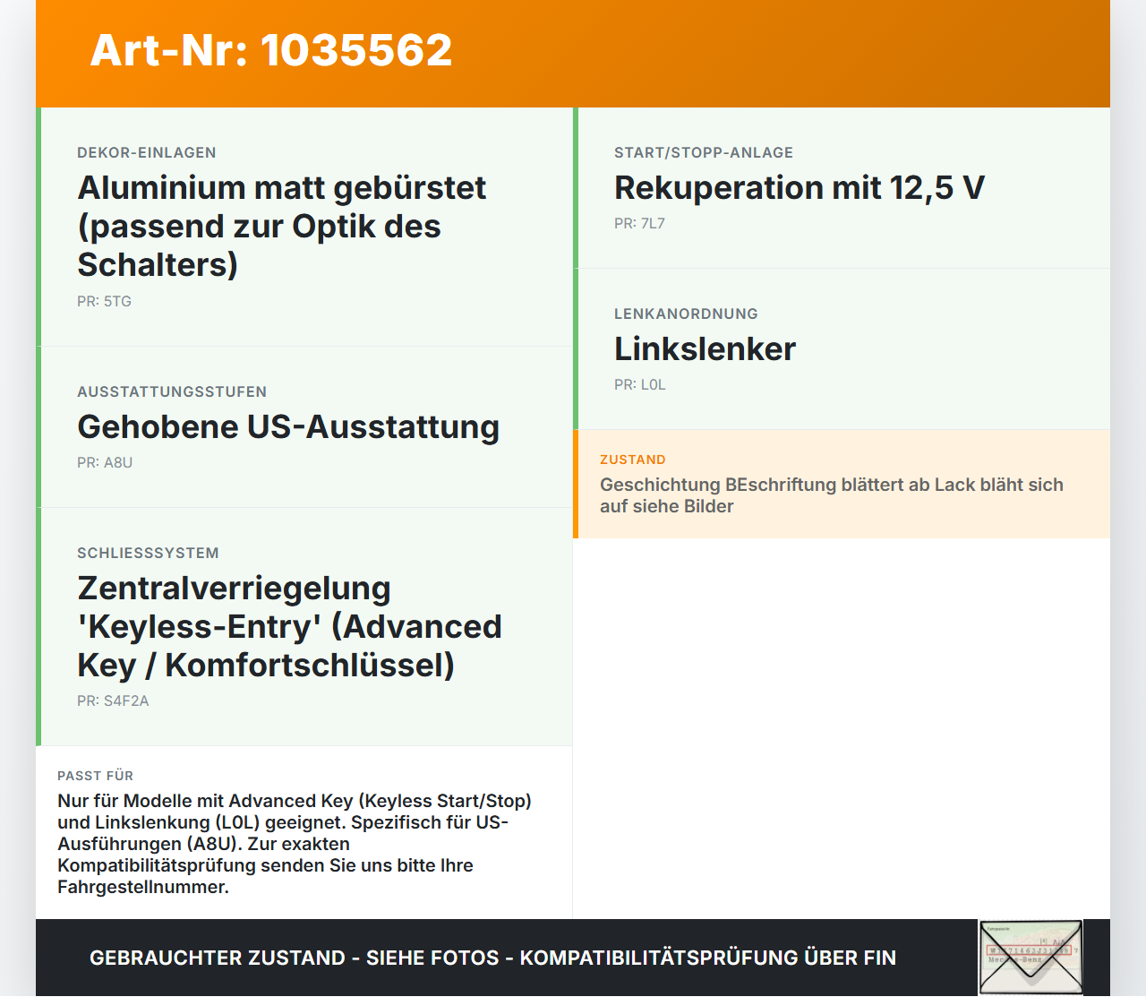 Audi Q7 4L 09-15 Schalter Start Stop On Off Anlassschalter Keyless Audi Q7 4L 09-15 22.10.2012 4L0905217B 74850-117... Vorschau 3