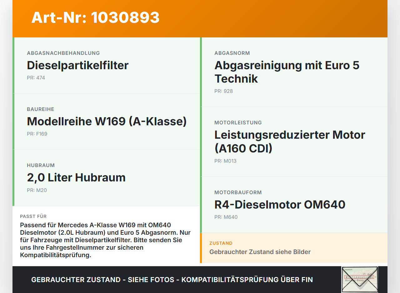 Mercedes A160 W169 08-12 CDI 1,5 60KW Hochdruck Leitung Kraftstoffleitung Mercedes A160 W169 08-12 22.09.2010 gebraucht Vorschau 3