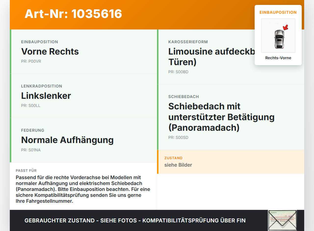 Citroen C1 II 14-18 Stossdämpfer Federbein Vorne Rechts Citroen C1 II 14-18 01.01.2018 B000869180 gebraucht Vorschau 3