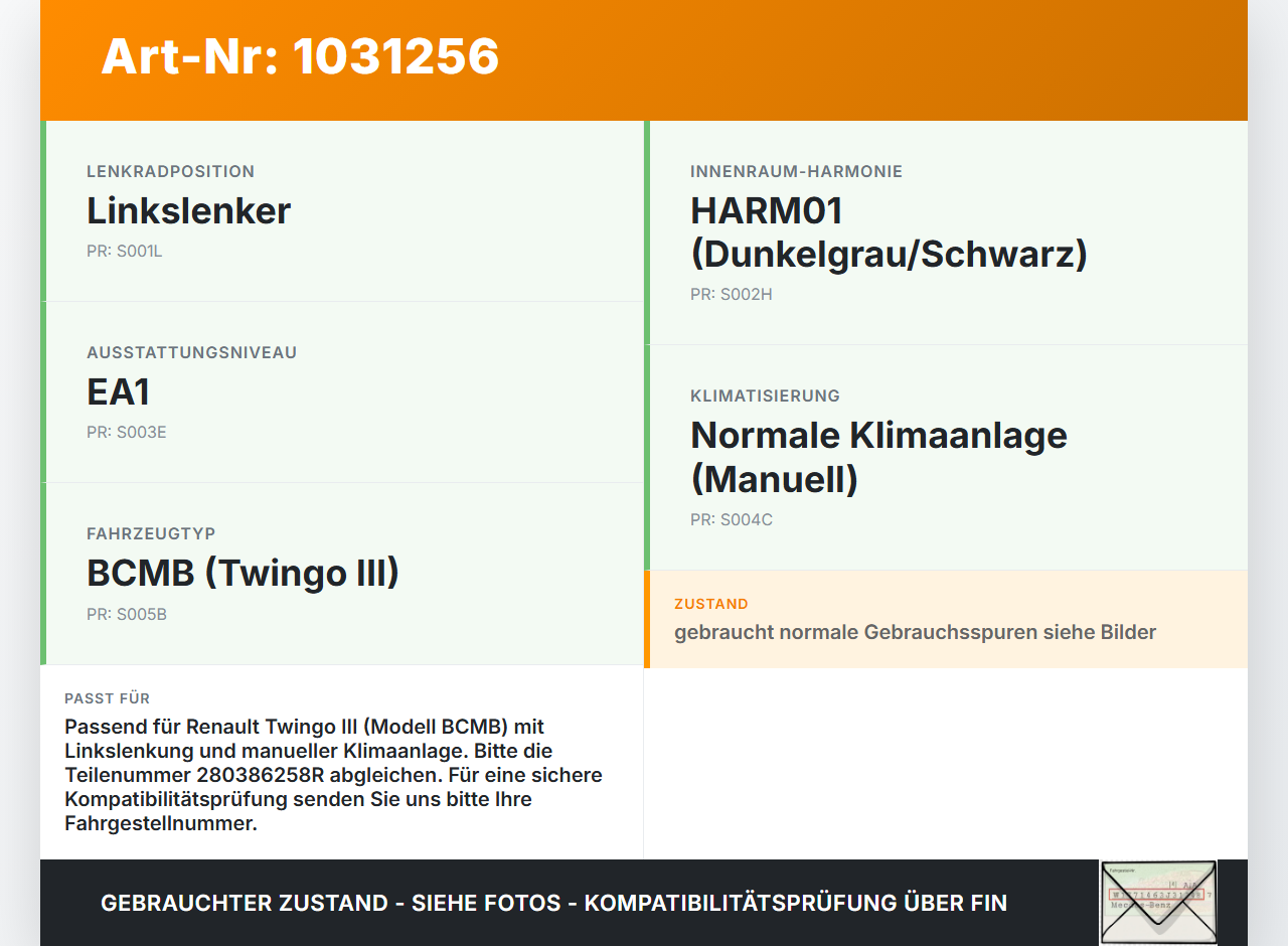 Renault Twingo III BCM 14-19 1,0 52KW Radiohalterung Innen- Rahmen Aufnahme Träger Renault Twingo III BCM 14-19... Vorschau 3