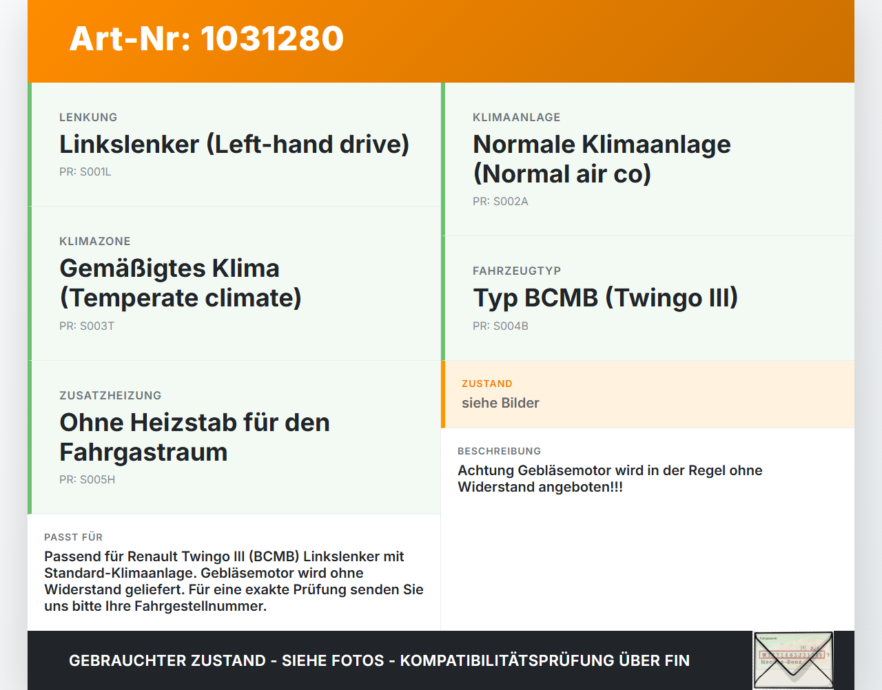 Renault Twingo III BCM 14-19 Gebläsemotor Lüftermotor Heizungsgebläse Renault Twingo III BCM 14-19 01.04.2017... Vorschau 3