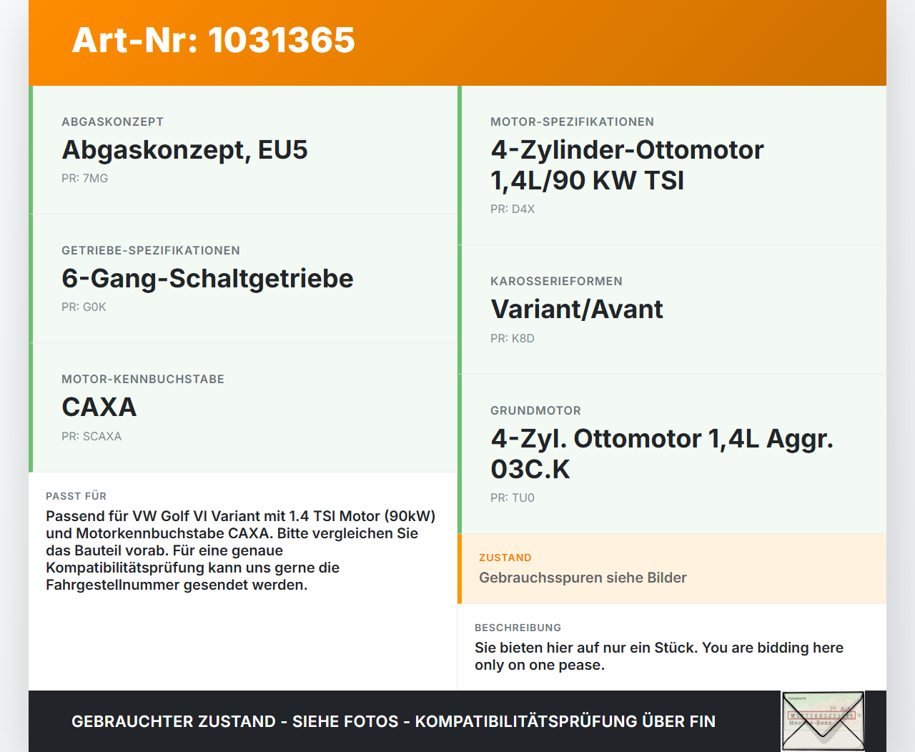 VW Golf VI 6 1K Variant 09-13 TSI 1,4 90KW Magnetventil Ladedruckregelventil VW Golf VI 6 1K Variant 09-13... Vorschau 3