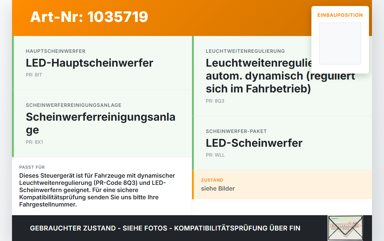 VW Touran II 5T 15-22 LWR Steuergerät Leuchtweitenregulierung Modul VW Touran II 5T 15-22 11.03.2016 5Q0907357... Vorschau 3