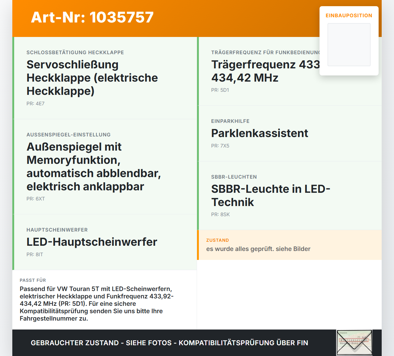 VW Touran II 5T 15-22 Steuergerät ECU Modul Komfort SG MQB BCM VW Touran II 5T 15-22 11.03.2016 5Q0937086AK... Vorschau 3