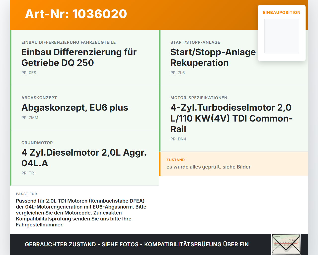 VW Touran II 5T 15-22 2,0 110KW DFEA Ölpumpe mit integrierter Unterdruckpumpe VW Touran II 5T 15-22 11.03.2016... Vorschau 3