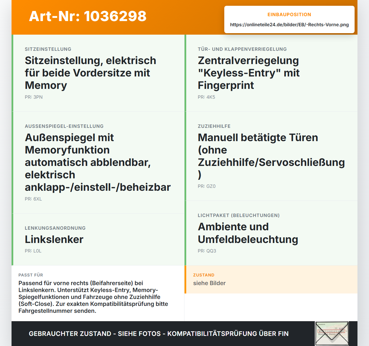 Audi A8 4E 05-08 Kurz Türsteuergerät Fensterhebermotor Vorne Rechts Audi A8 4E 05-08 17.05.2006 4E1959802F... Vorschau 3