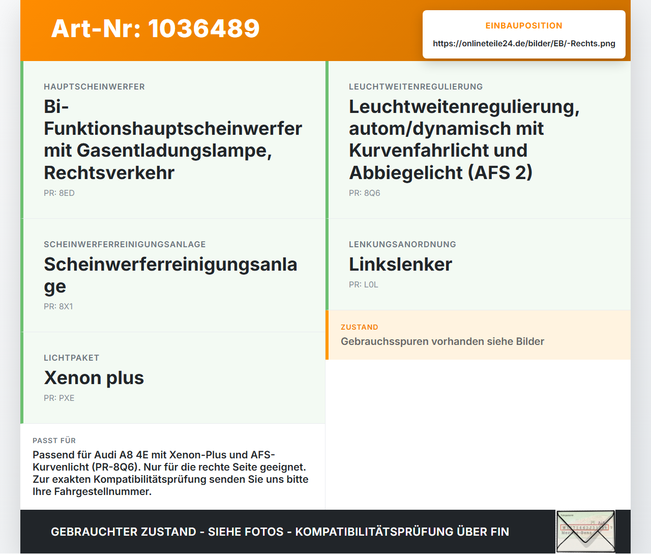 Audi A8 4E 05-08 Xenon Vorschaltgerät Rechts AFS Leistungsmodul Audi A8 4E 05-08 17.05.2006 4F0941329D 5DF009368-10... Vorschau 3