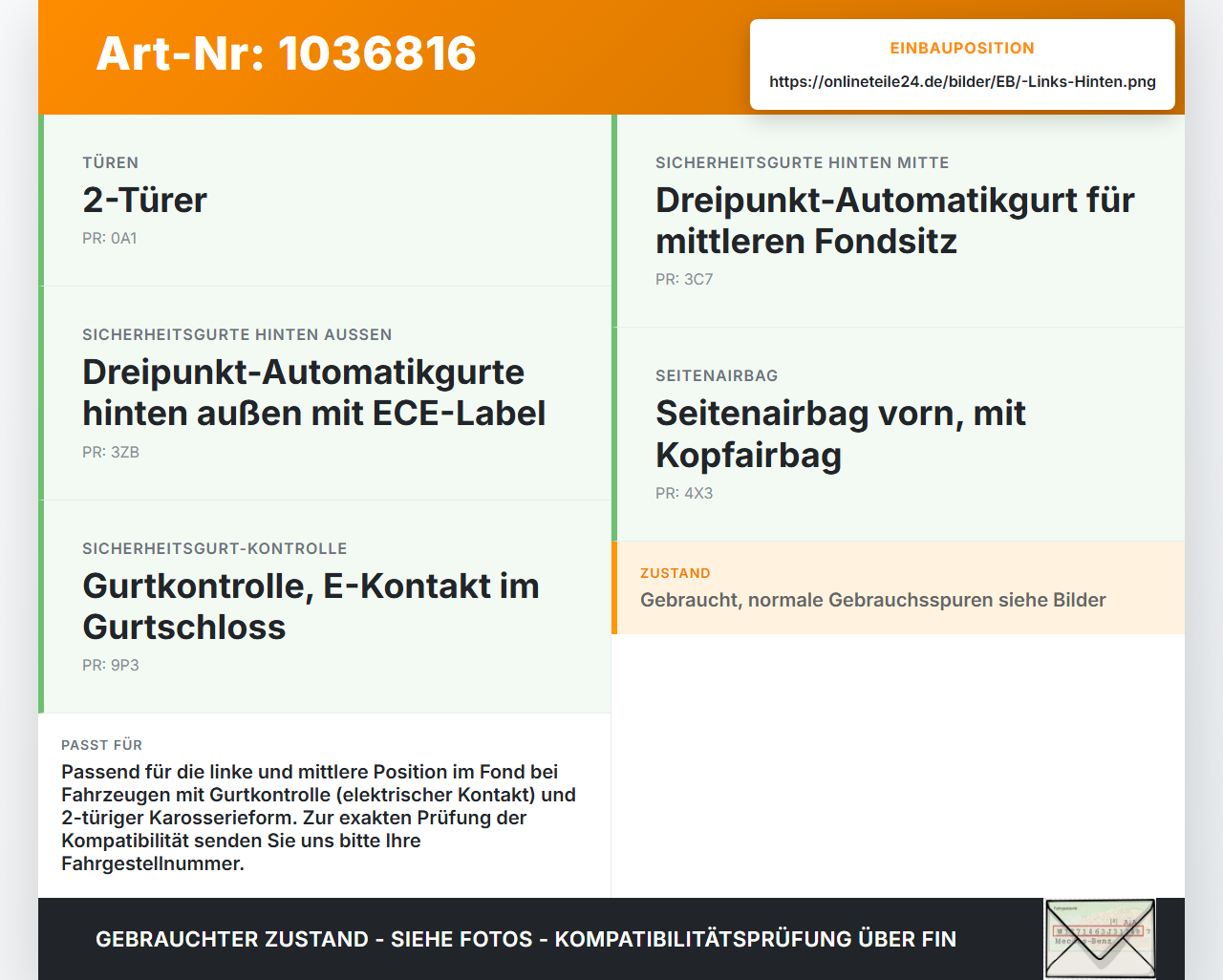 VW Golf VI 5K 08-12 Lim Gurtschloss Links und Mitte Hinten VW Golf VI 5K 08-12 26.01.2012 1K0857739M 1K0857739MQVZ... Vorschau 3